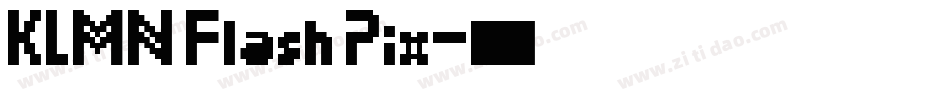 KLMN Flash Pix字体转换
